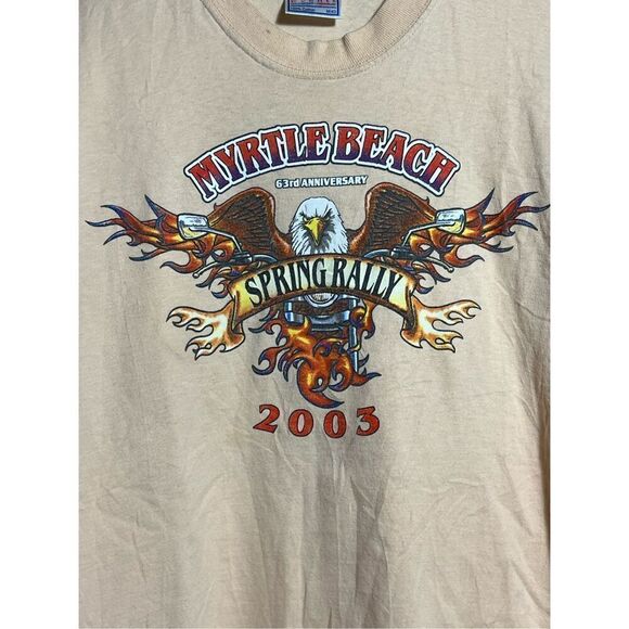 Vintage Y2K Sturgis Myrtle Beach Tee - Picture 2 of 6